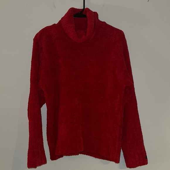 Vibrant Red Cowl Neck Sweater - Picture 1 of 3